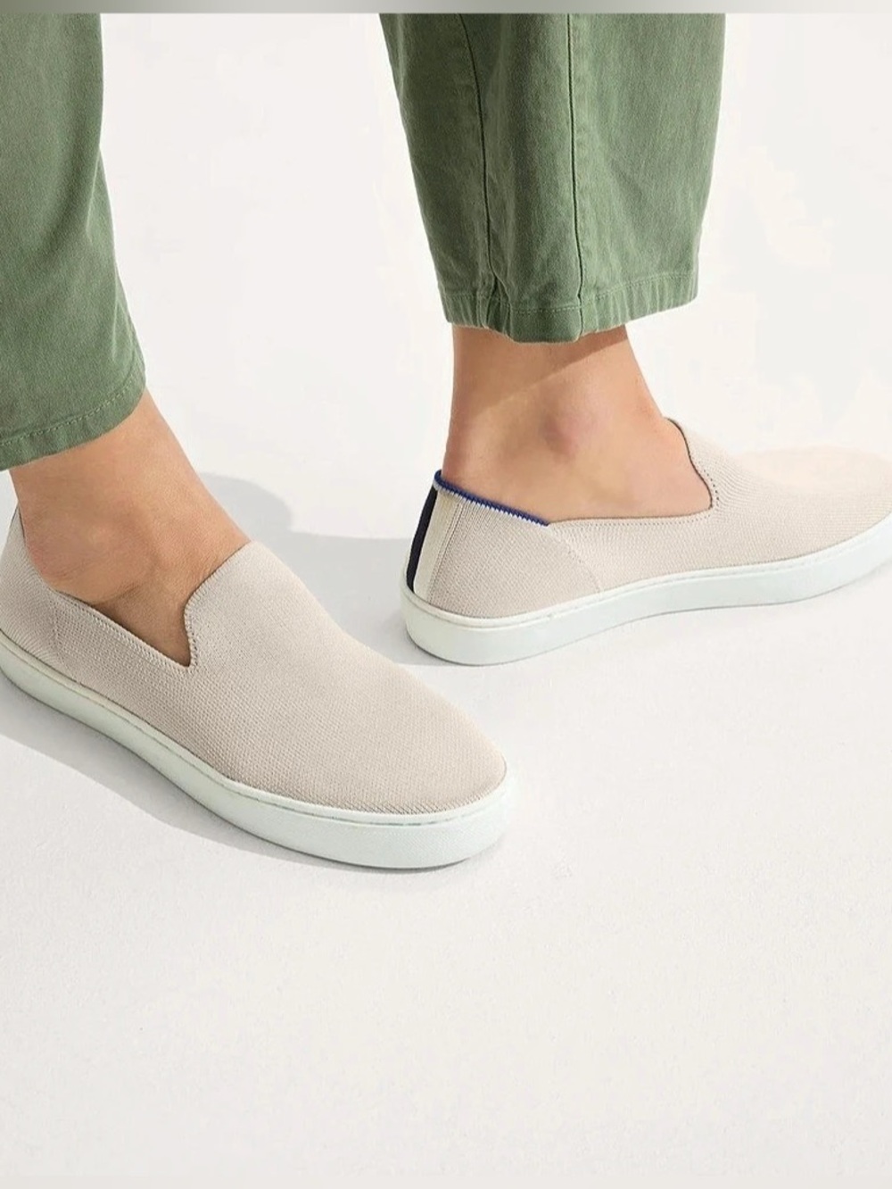 Rothy's The Original Slip On Sneaker in Sand
